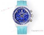 TW Factory Rolex Daytona Blue Band Dark Blue Face 40*12.4mm Dandong 4802 Movement Watch